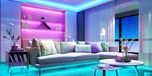 Highly Rated LED Color Changing Lights from $9.49 on Amazon | Sync to Music & Control w/ Your Phone