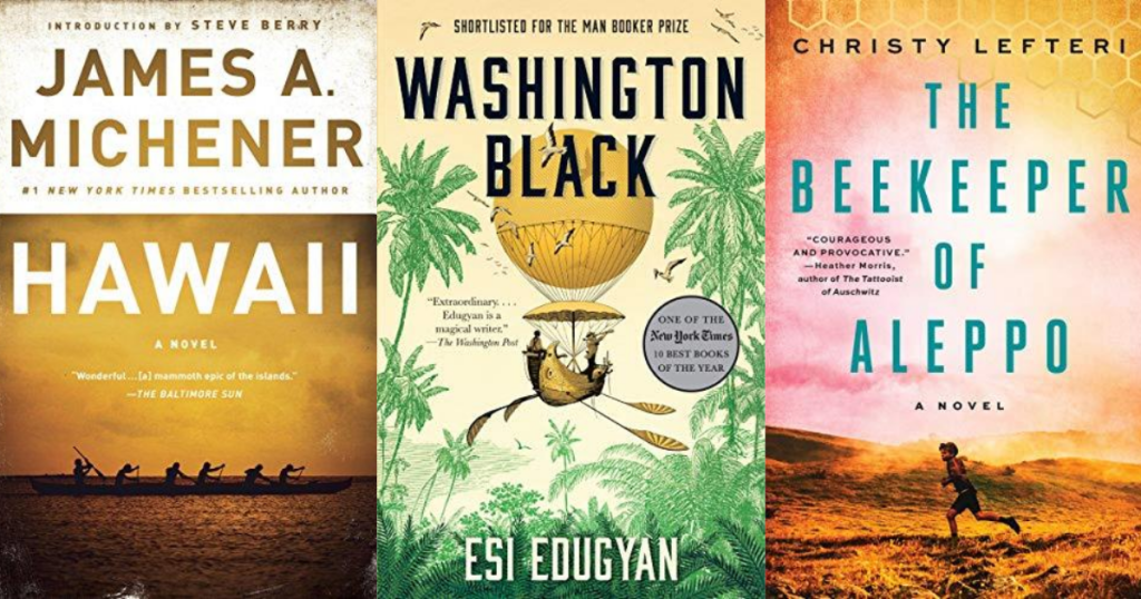 three Kindle book covers