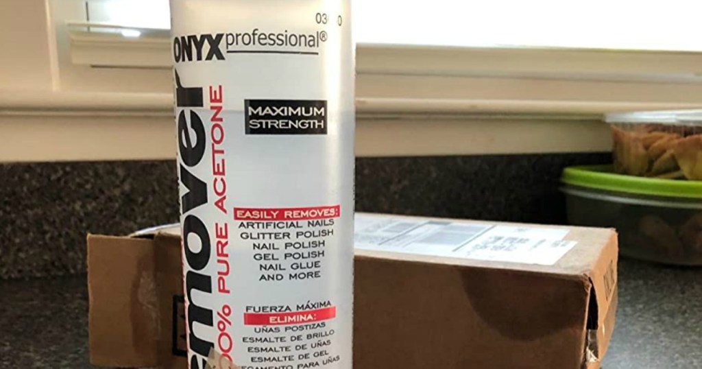 bottle of Onyx Professional nail polish remover