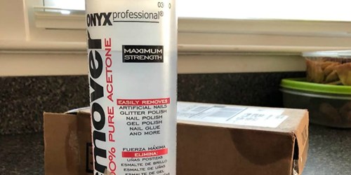 Onyx Professional 100% Acetone Polish Remover 2-Pack Only $4.81 on Walmart.com | Thousands of Five-Star Reviews