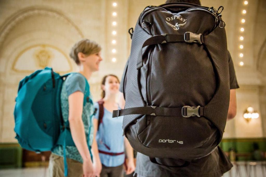 people wearing Osprey backpacks