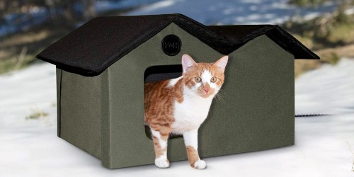 Water-Resistant Heated Cat House Just $46.98 Shipped on Amazon (Regularly $76)
