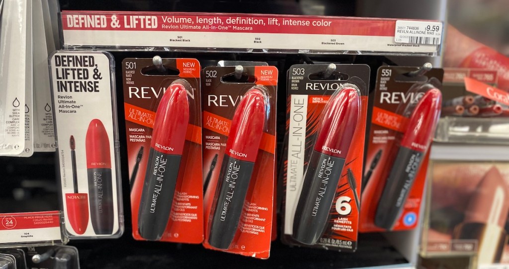 display of Revlon mascara at CVS