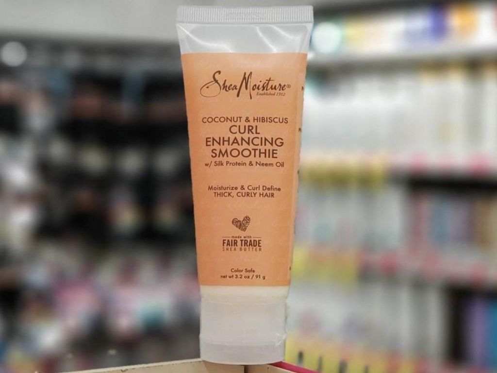 tube of curl enhancing cream at store