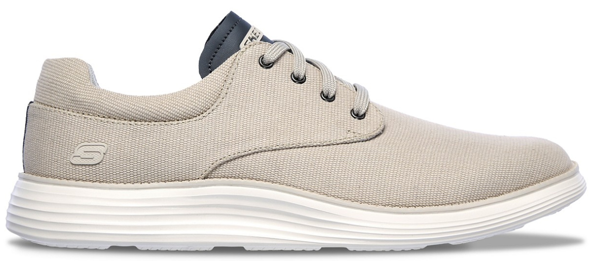 stock image of bone gray sneakers with laces