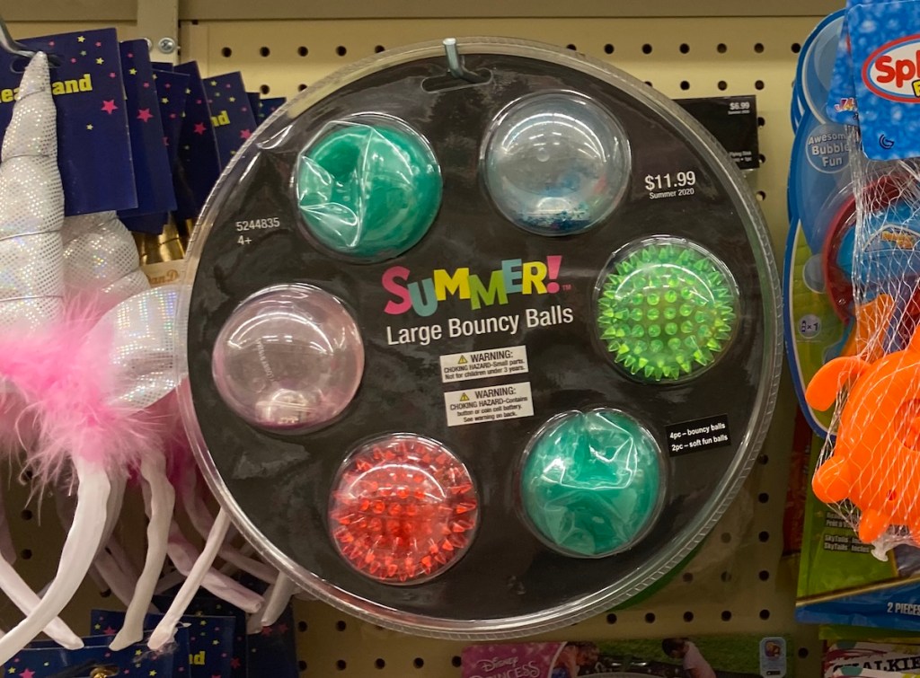 package of bouncy balls