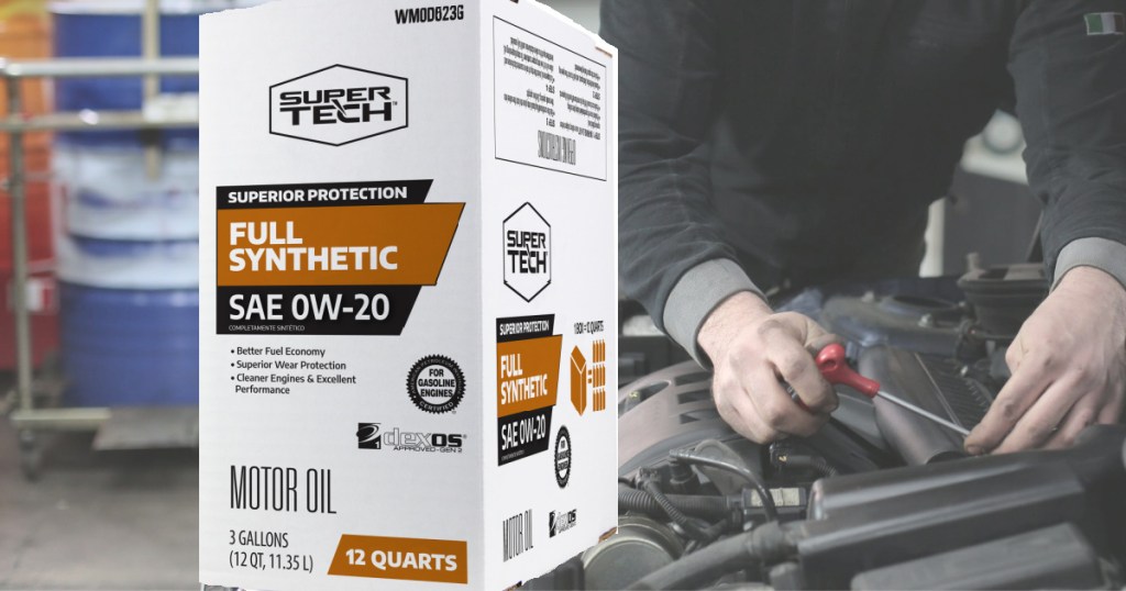 Super Tech Full Synthetic Motor Oil 12-Quart Jug