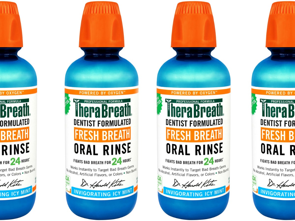 Four bottles of mouthwash