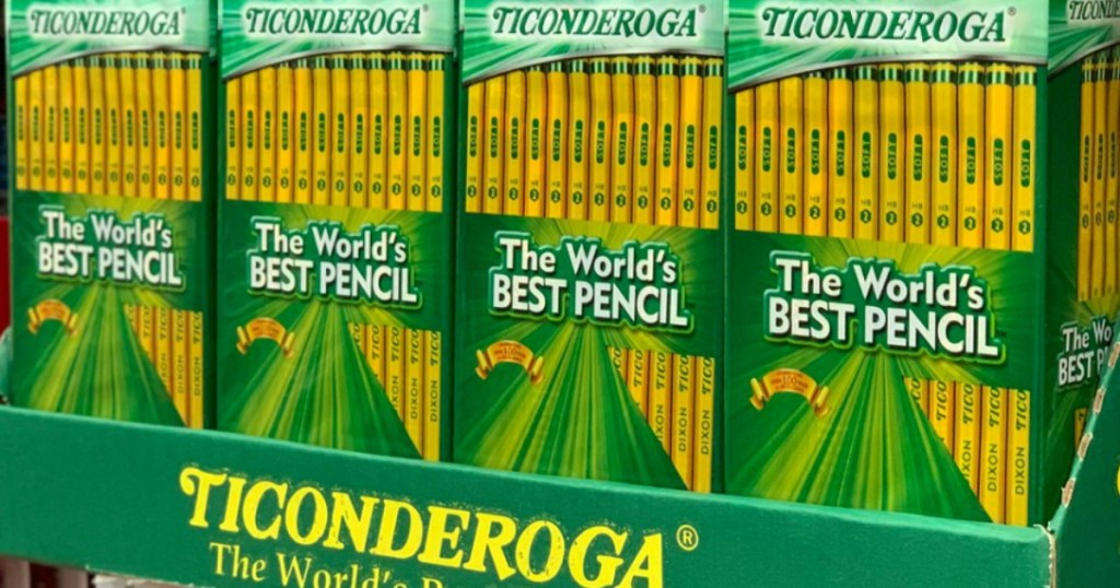 Ticonderoga Pencils in bulk box