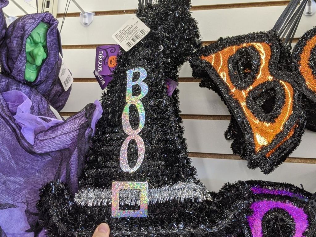 Tinsel witch hat