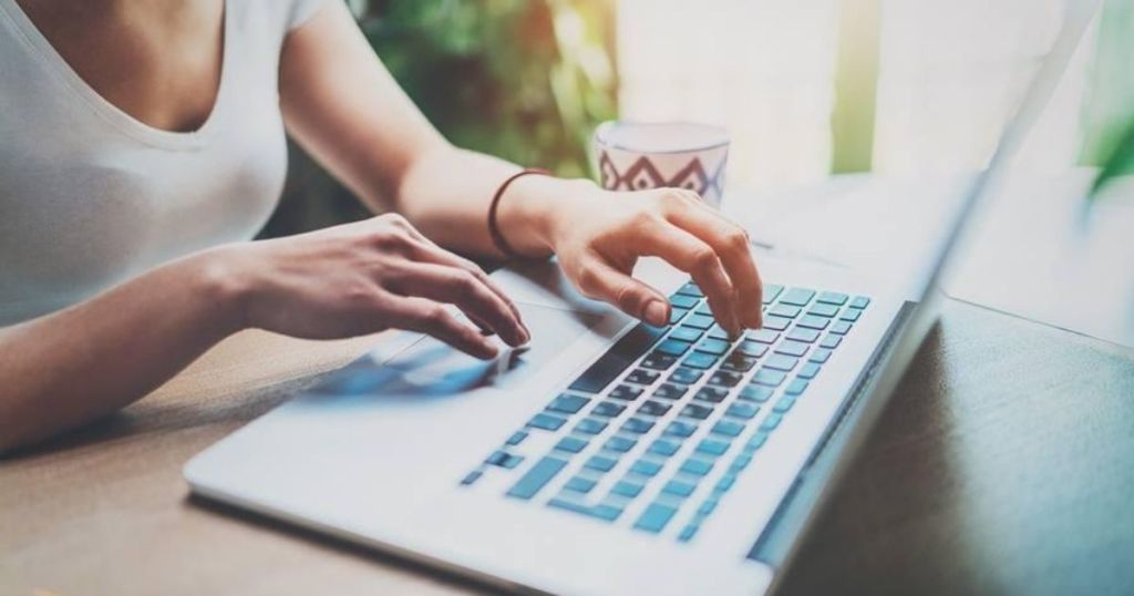 woman on laptop