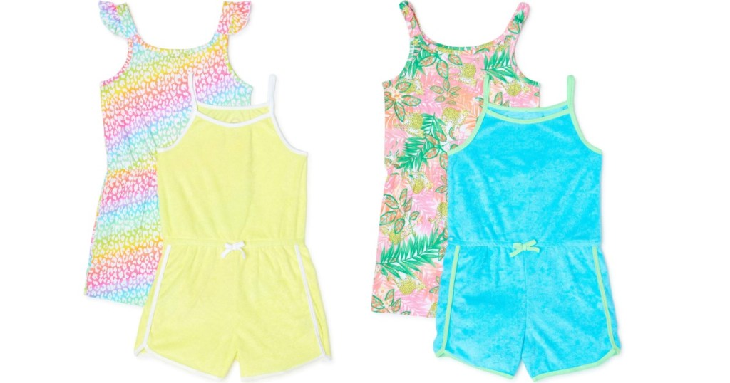 two Wonder Nation Romper Sets