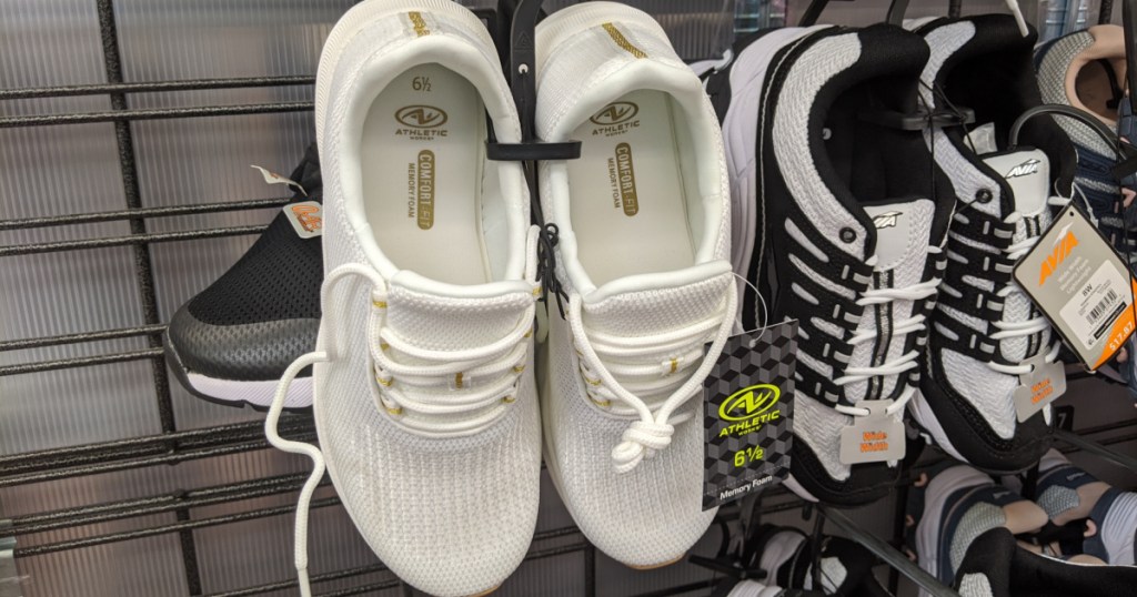 athletic works womens white sneakers