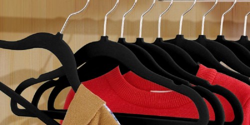 100 Space-Saving Velvet Hangers Only $27 on Walmart.com