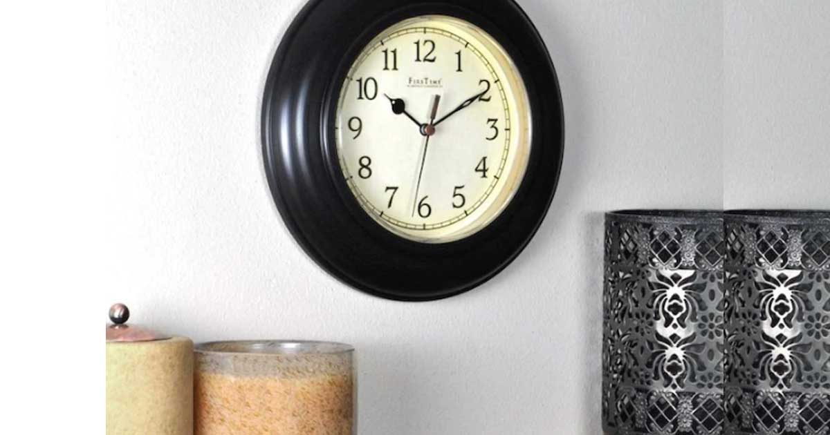 wall clock on the wall