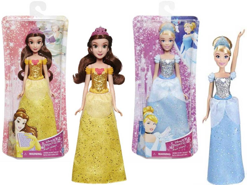 disney princesses belle and cinderella dolls