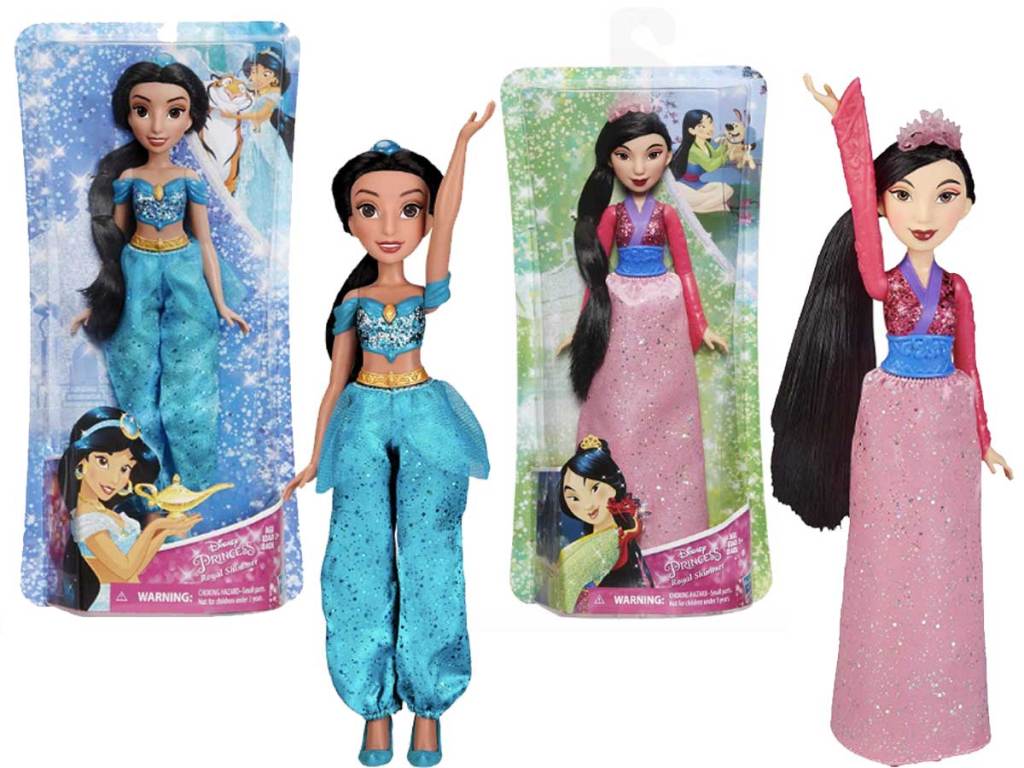 disney princess dolls jasmine and mulan