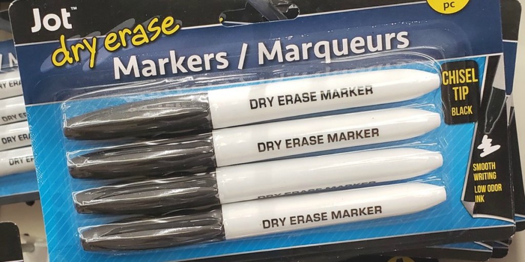 package of dry erase markers