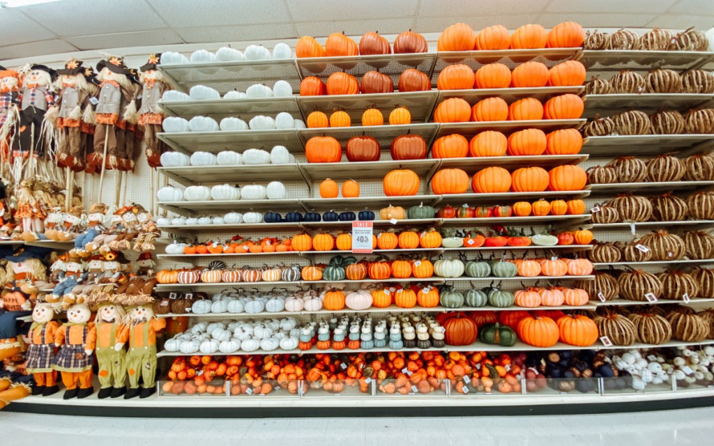hobby lobby fall pumpkins and scarecrows