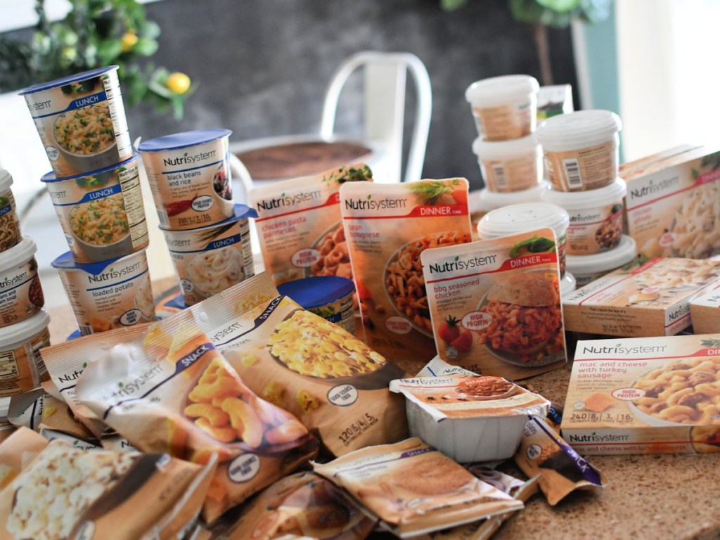 nutrisystem foods on counter