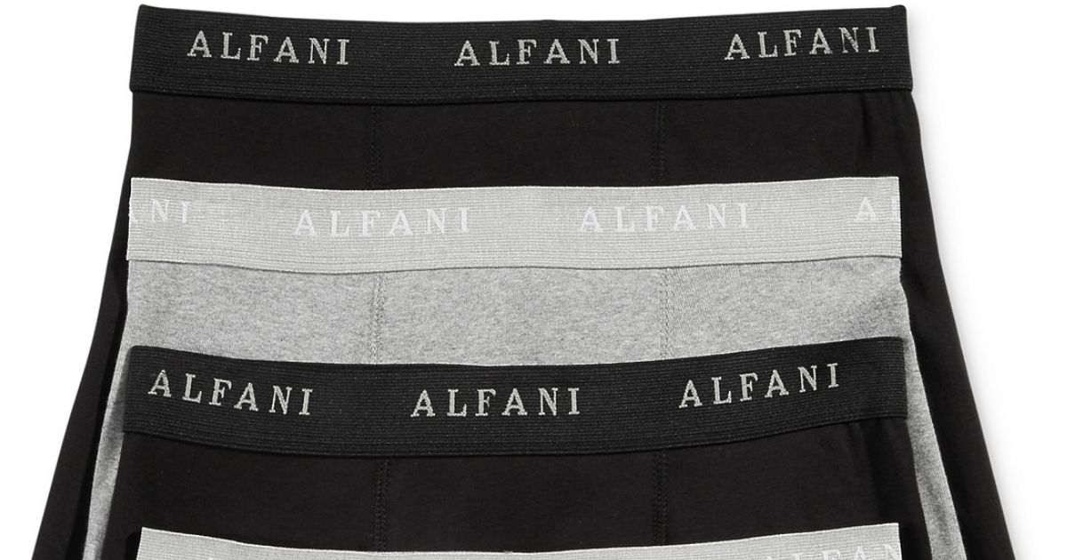 ALFANI black and gray boxer briefs