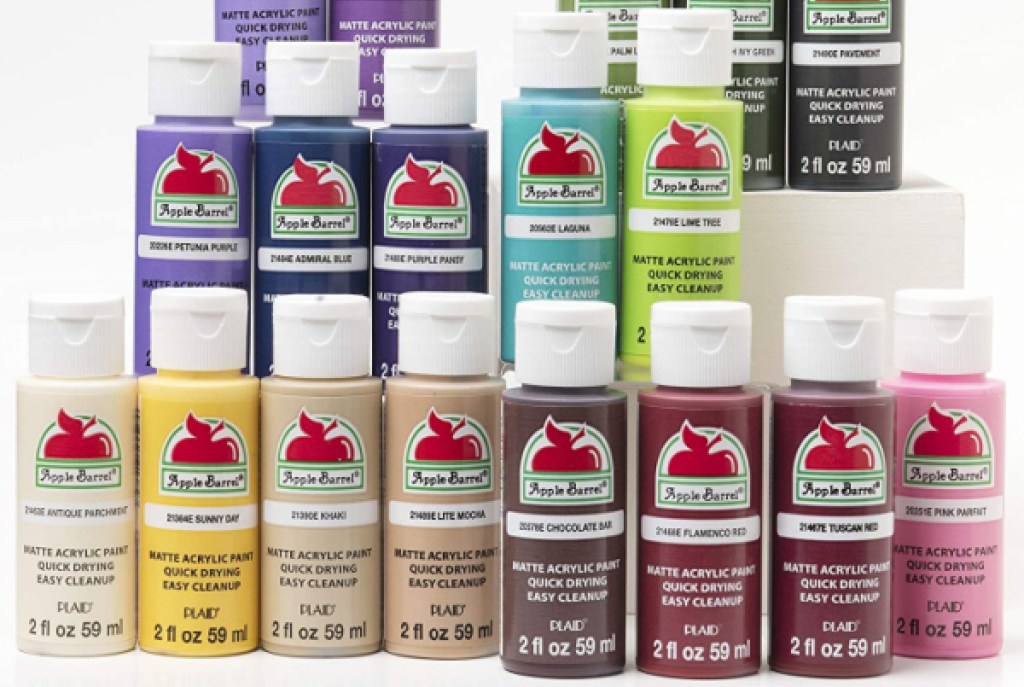 wide variety of Apple Barrel acrylic paint
