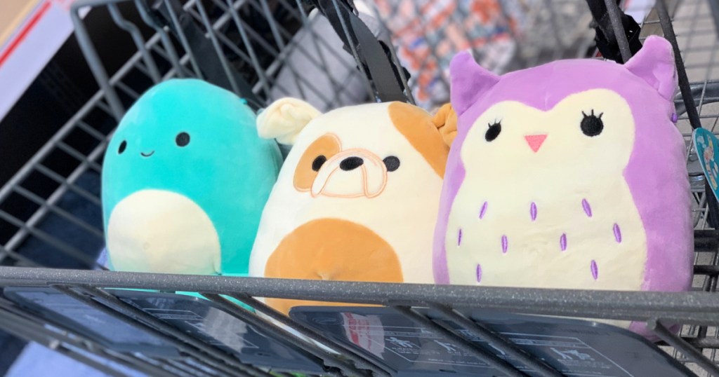 Bee Happy Baby Squishmallows in shopping cart