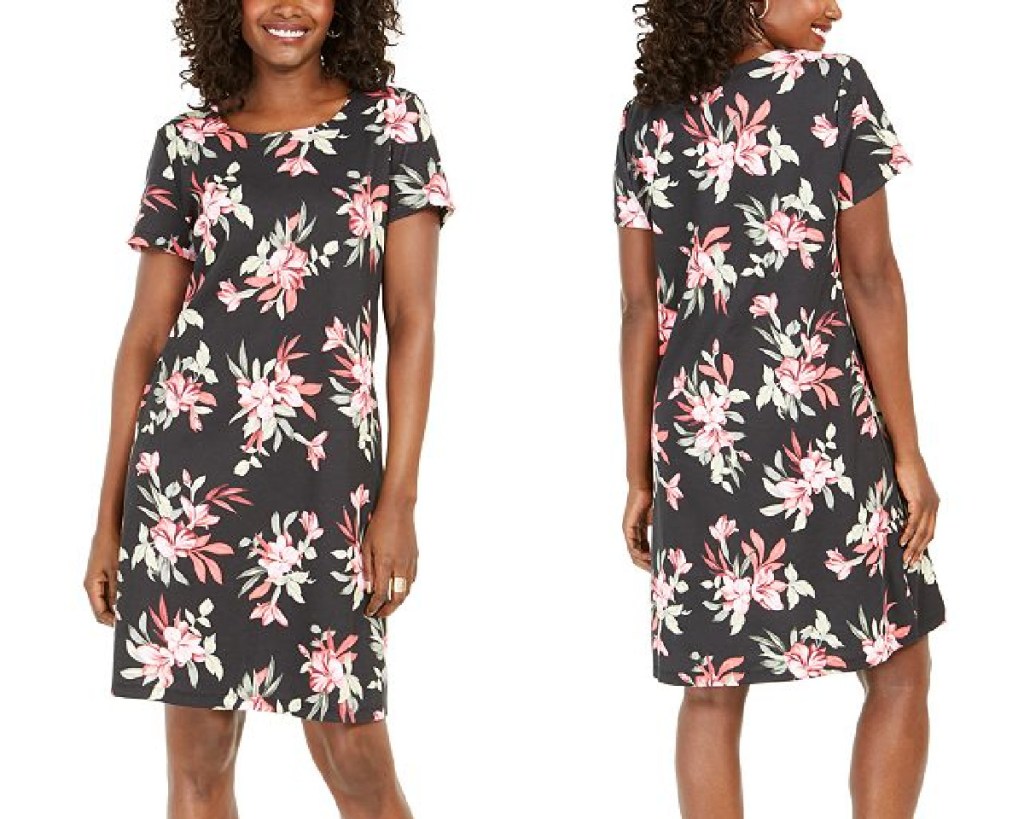 karen scott dress bali printed dress