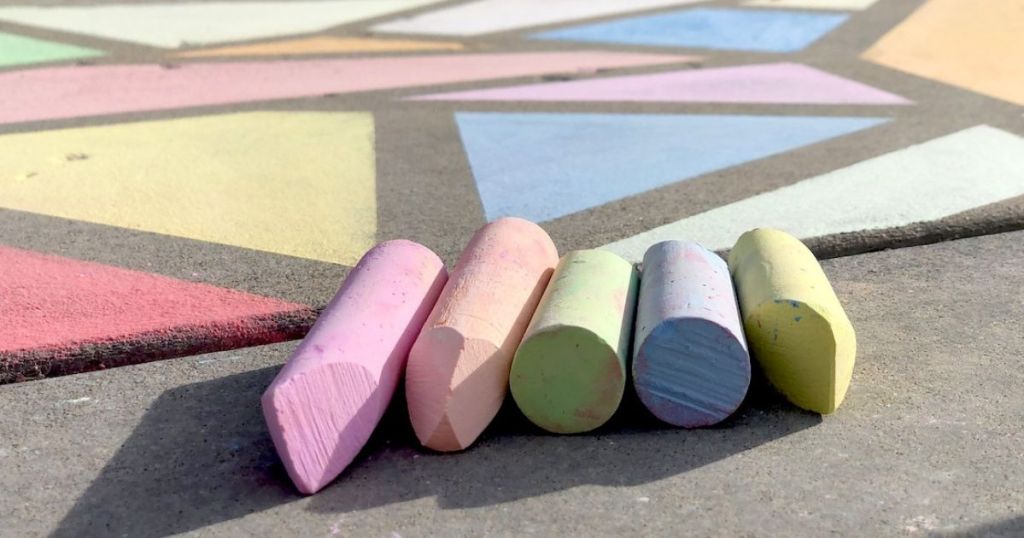 chalk laying in front of drawing