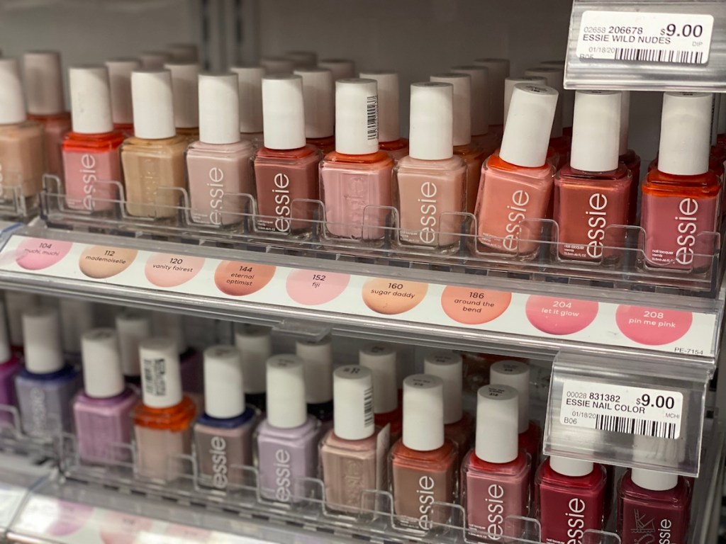 display of Essie Nail Polish at CVS