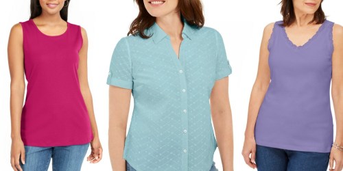 Up to 80% Off Women’s Tank Tops, Tees & More on Macys.com