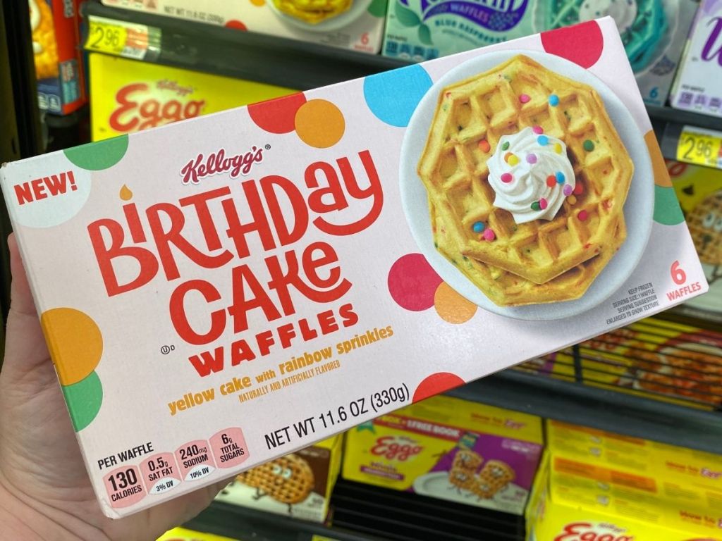 Kelloggs Birthday Cake Waffles