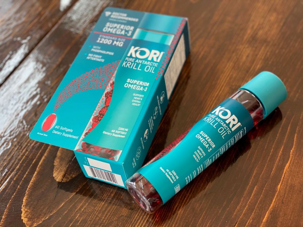 box and bottle of Kori Krill oil