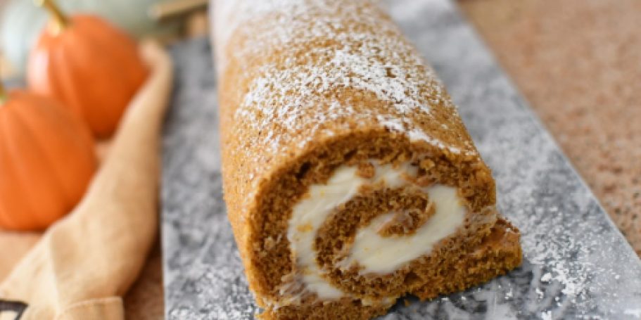 Pumpkin Swiss Roll with Cream Cheese Frosting (It’s Actually Easy to Make!)