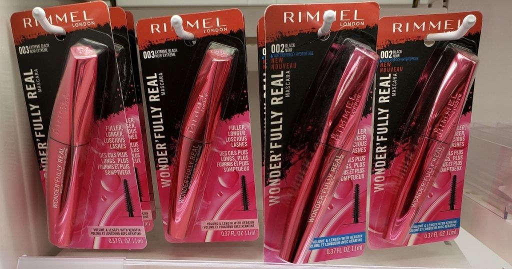 row of Rimmel mascara