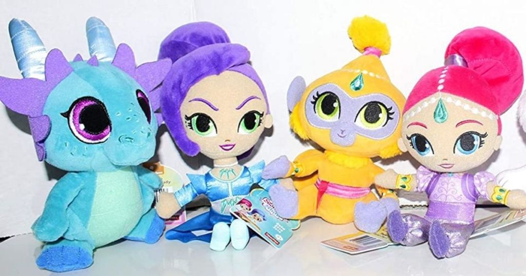 four Shimmer & Shine Plush Dolls