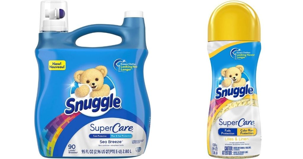two Snuggle Laundry Care products
