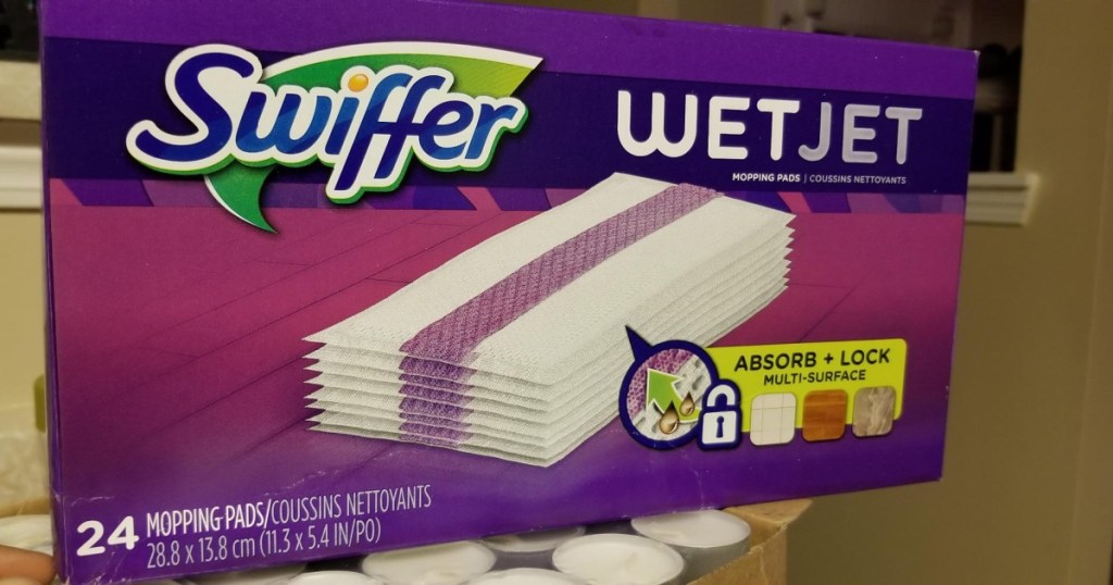 box of swiffer wetjet refills