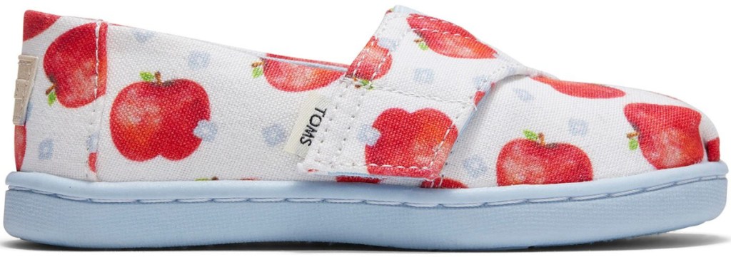toms apple patterned shoes 
