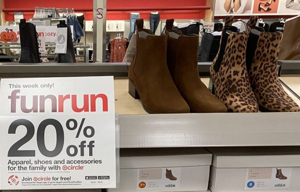 Women's Ankle Boots on Shelf at Target