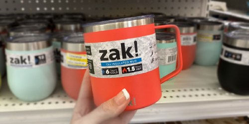 Zak! Designs Stainless Steel Tumblers & Mugs Only $7.99 on Target.com