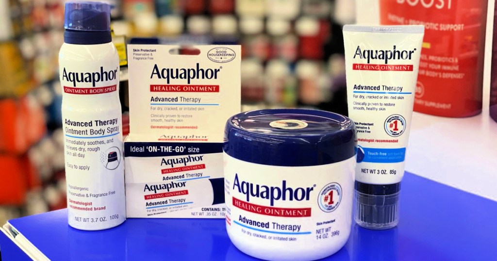 aquaphor products on table