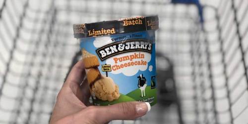 Grab a Spoon! Ben & Jerry’s Limited Batch Pumpkin Cheesecake Ice Cream is Available at Walmart