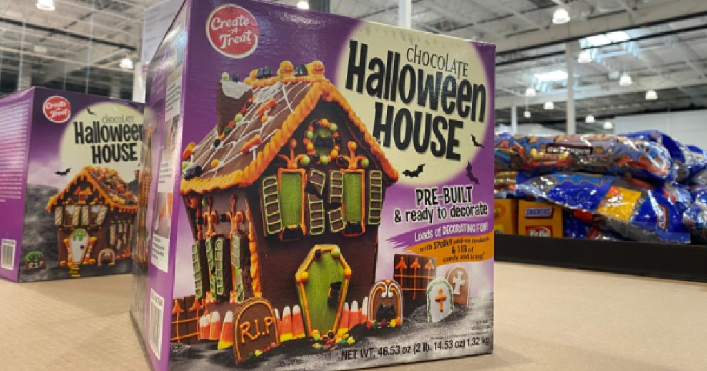 chocolate halloween house at costco