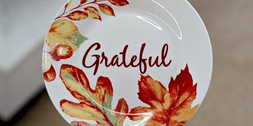 Dollar Tree Fall-Themed Dinnerware Just $1.25 (Includes Glasses, Mugs, Plates & More)