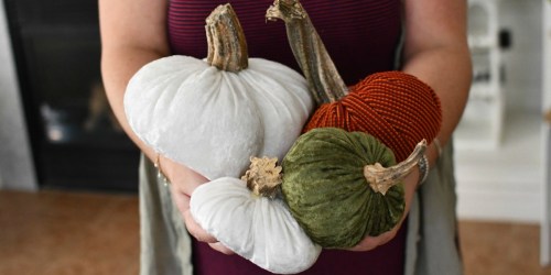 Make Gorgeous DIY Velvet Pumpkins for Cheap with this Easy Project
