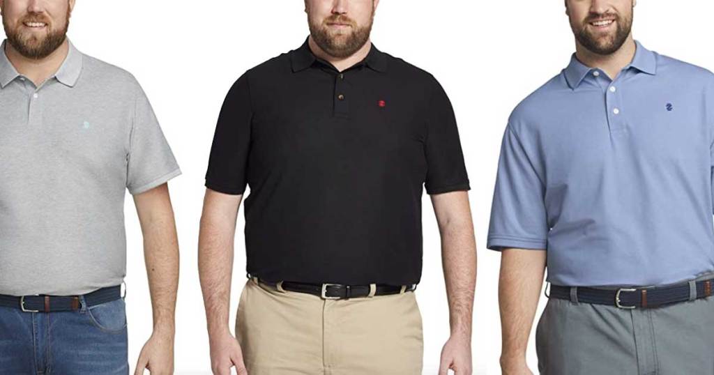 men's polo shirts in large sizes