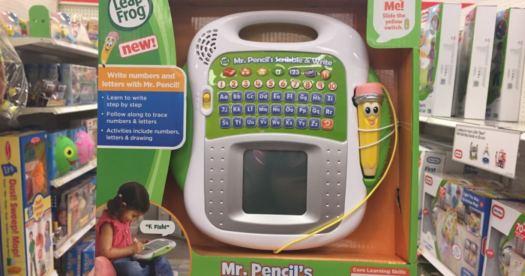 mr scribble in store in aisle