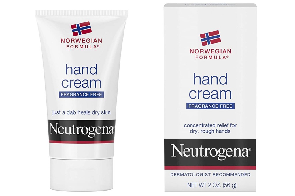 neutrogena hand cream in box and bottle