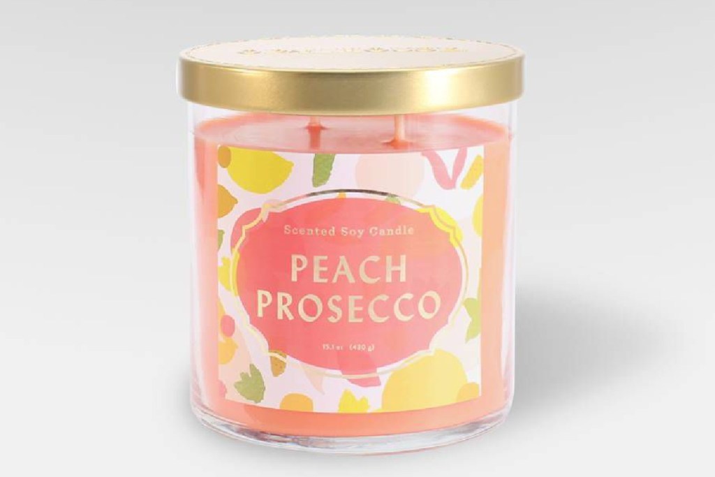 peach prosecco candle target